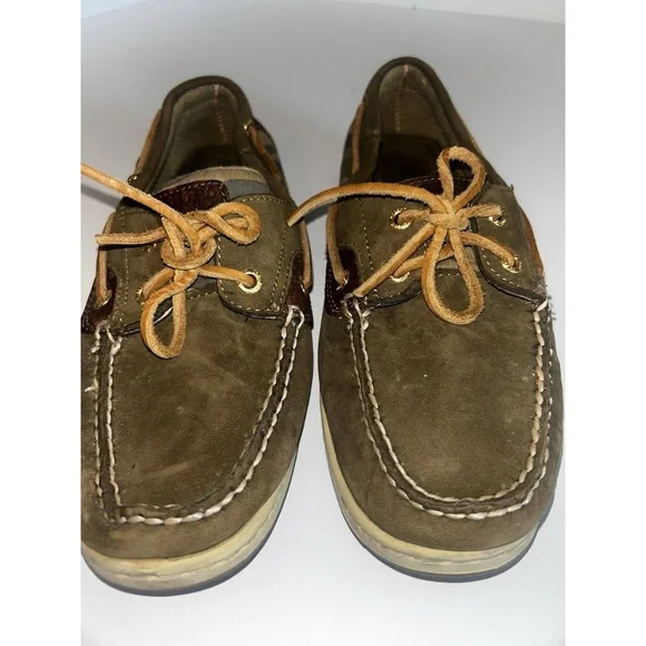 Sperrys Women's Top-Sider Shoes, Size 9M Green /‎ Camo  Great Condition - Picture 6 of 6